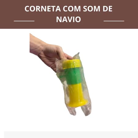 CORNETA COM SOM DE NAVIO ALTO