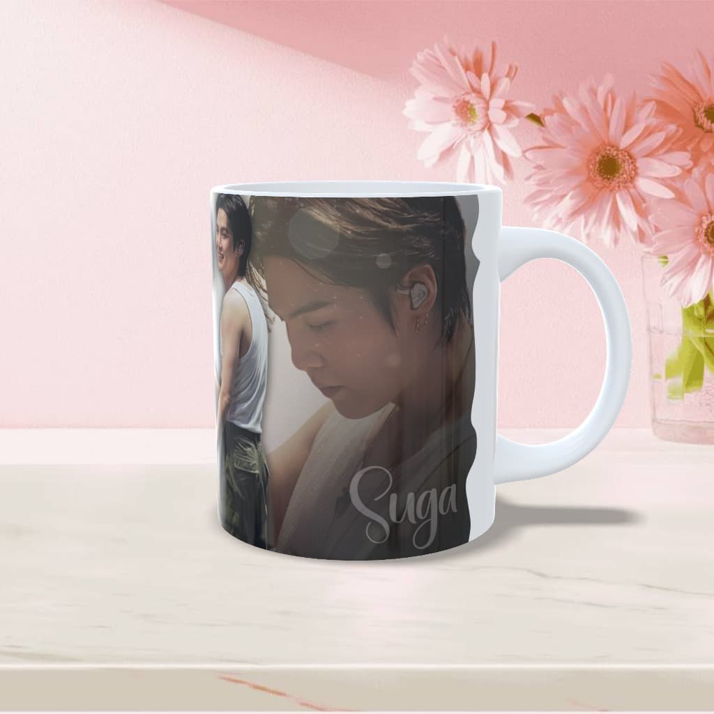 Caneca Suga regata ~BTS ~ Kpop