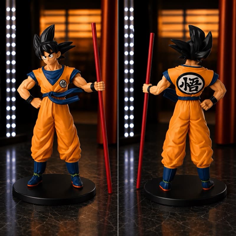 Action Figure Goku Com Bastão 23Cm Dragon Ball Z Banpresto Original