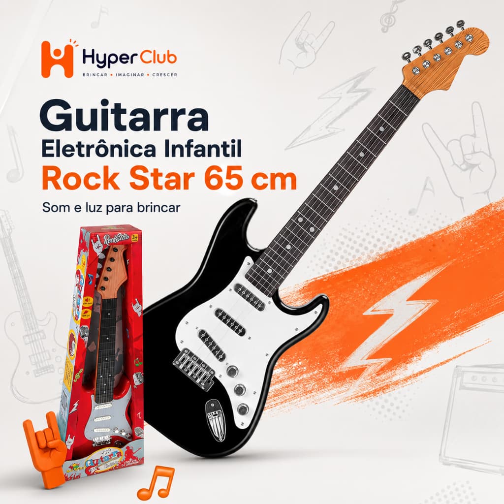 Guitarra Infantil Eletrônica guitarra musical Cordas de Aços brinquedo instrumento musical