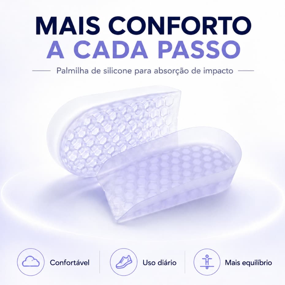 Calcanheira Vinil silicone Palmilha Esporão  Facite Original