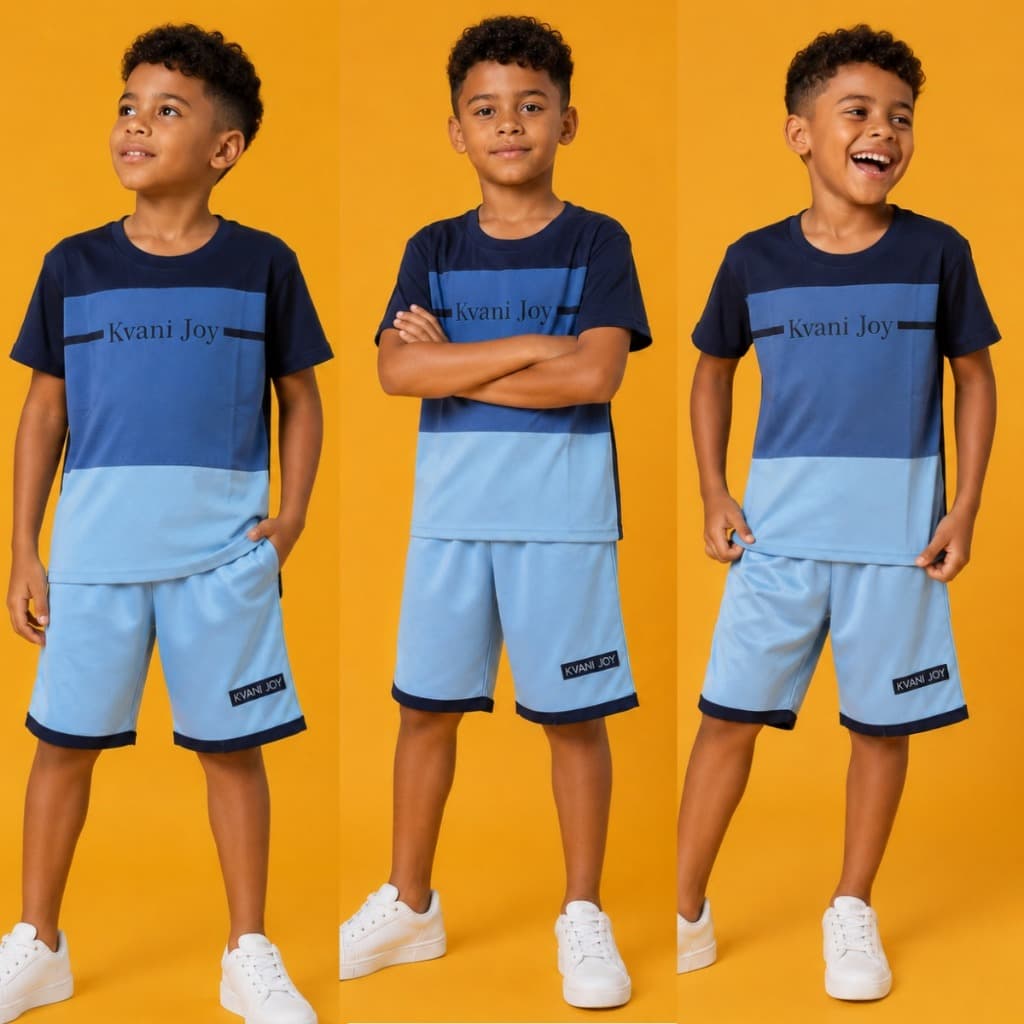 Conjunto Infantil Menino - Camisa e Bermuda para o Verão