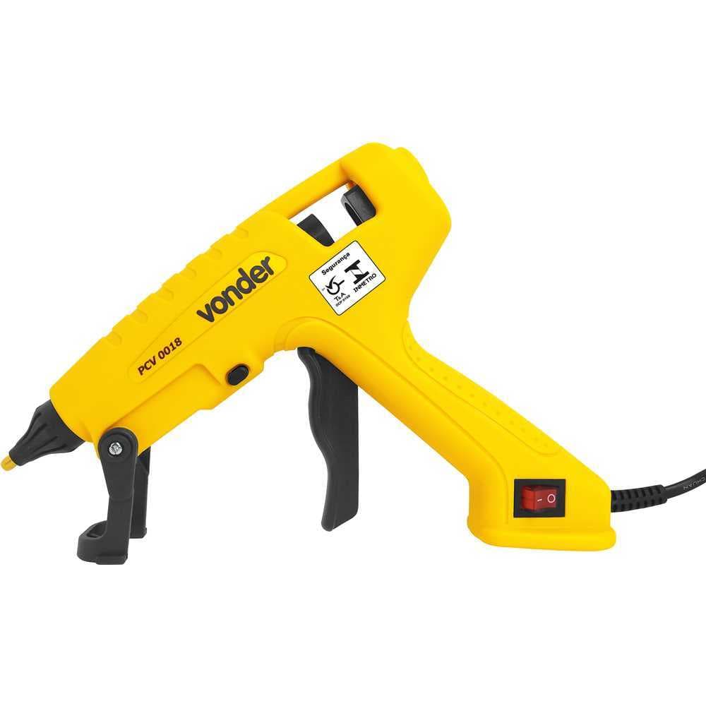 PISTOLA DE COLA QUENTE 100W VONDER APLICADOR DE BASTAO COLA QUENTE PROFISSIONAL