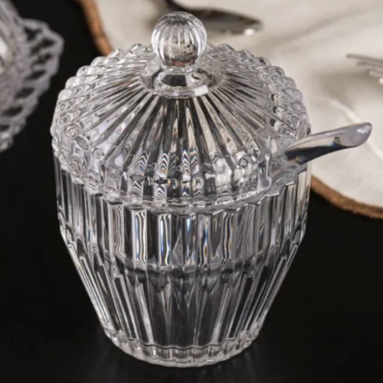 Açucareiro de Cristal Imperatriz 11cm x 8cm - Wolff