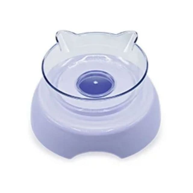 Comedouro Duplo Com Dispenser Bebedouro Para Água Formato Coração Rosa E Azul Para Pets