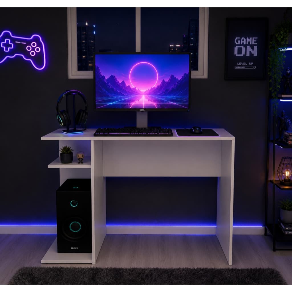 Escrivaninha Mesa Gamer Escritório Home Office