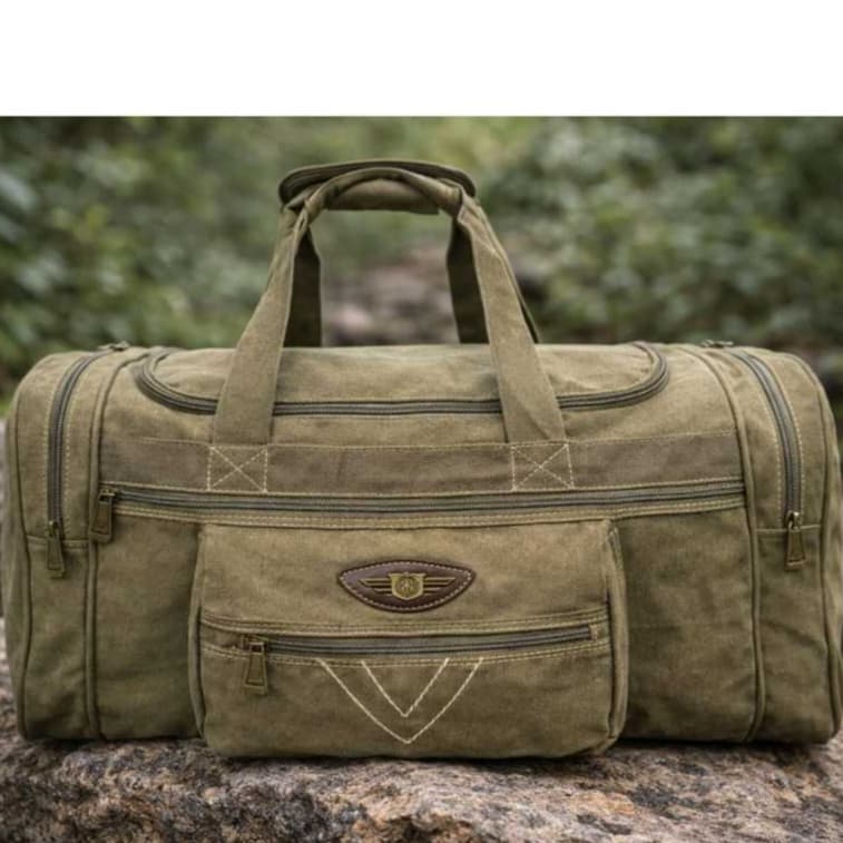 Bolsa De Viagem Sacola Transversal Lona Reforçada Resistente média de 60 litros