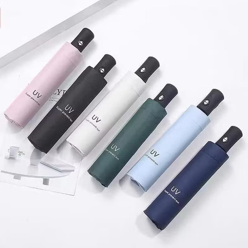 Guarda Chuva Solar Umbrella Uv 2 Em 1 Sombrinha Guarda-sol De Proteção Solar Guarda-Chuva De Três Dobras