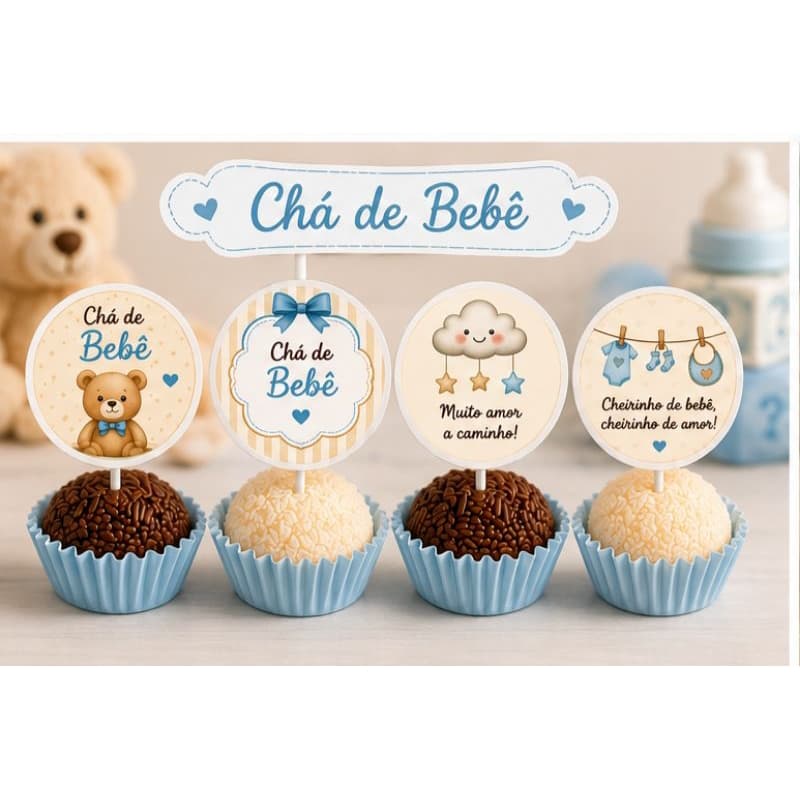 Topper para Docinhos Personalizados/ Festa Infantil / Topper para Docinhos - Pronto para uso