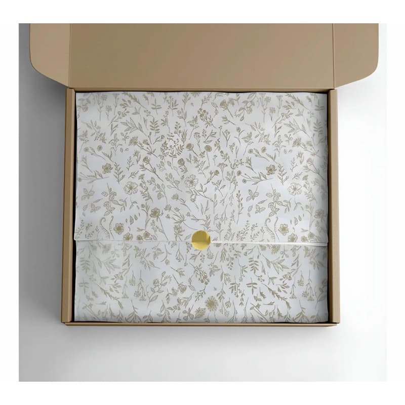 Papel De Seda Premium Floral Sofisticada 30x68cm 100 Folhas