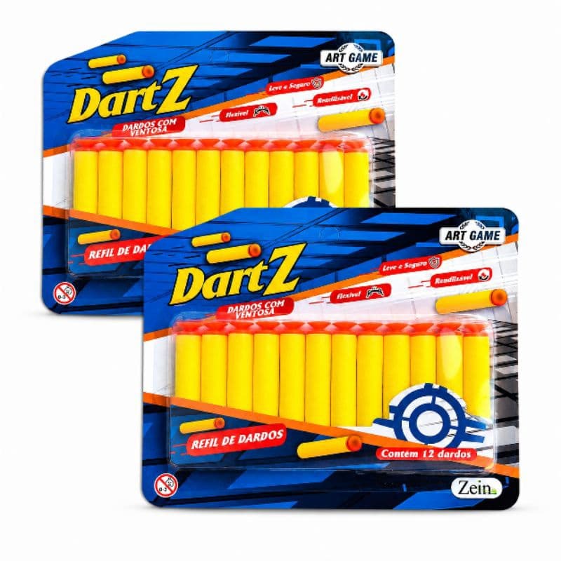 pacote com 12 24 36 48 60 dardos refil lança dardos arminha arma infantil