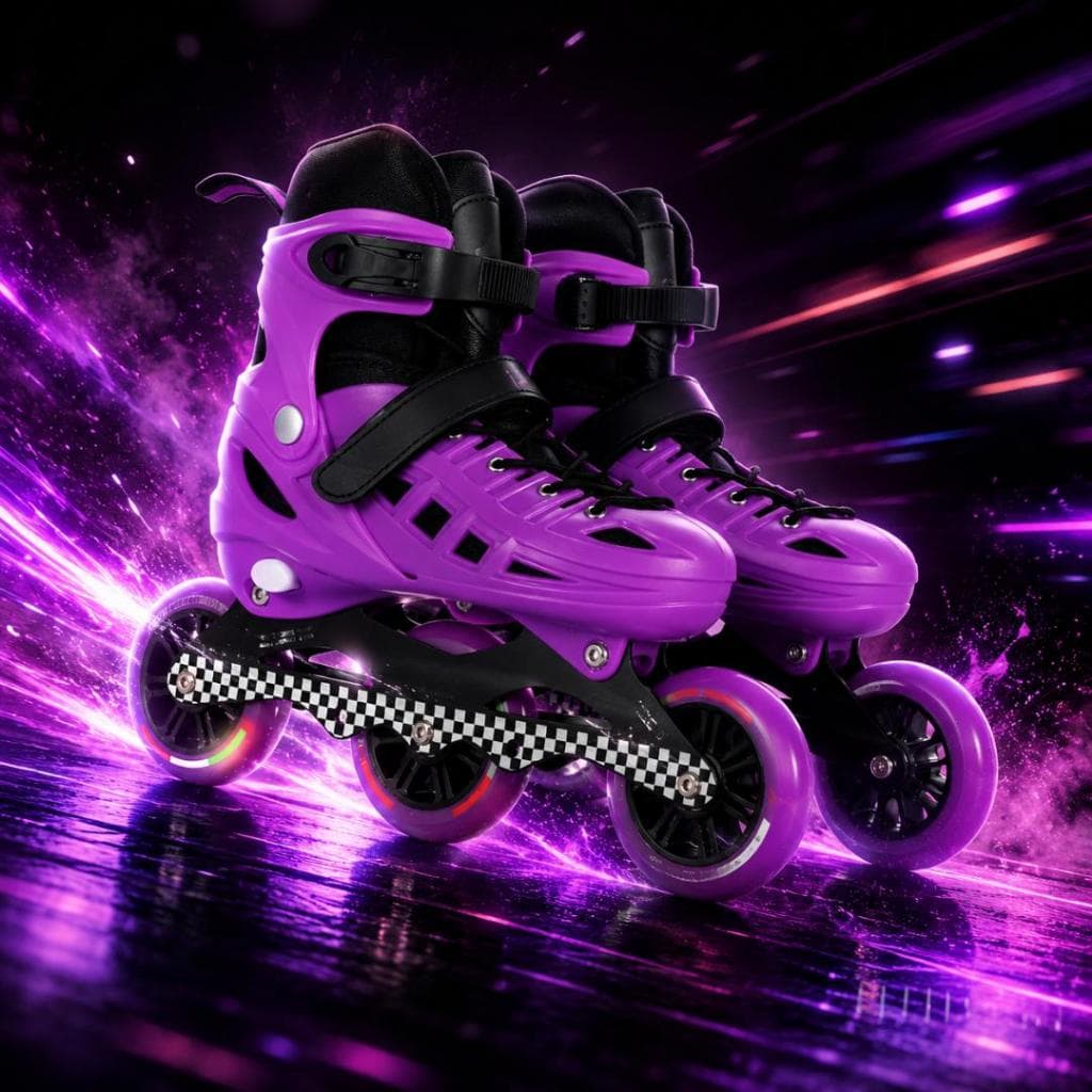 Patins Profissional Roller Inline 3 Rodas - Rodas 100mm | Alta Performance | Suporta até 120kg + Bolsa