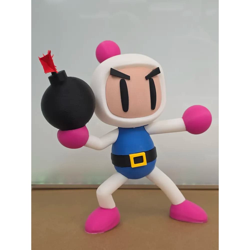 Miniatura Bomberman Colecionável - Figura Clássica para Diorama