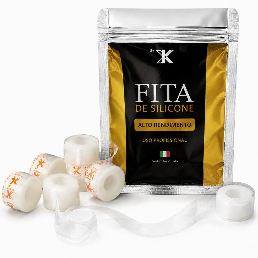 Fitas De Silicone P/ Mega Hair 10m Profissional Transparente