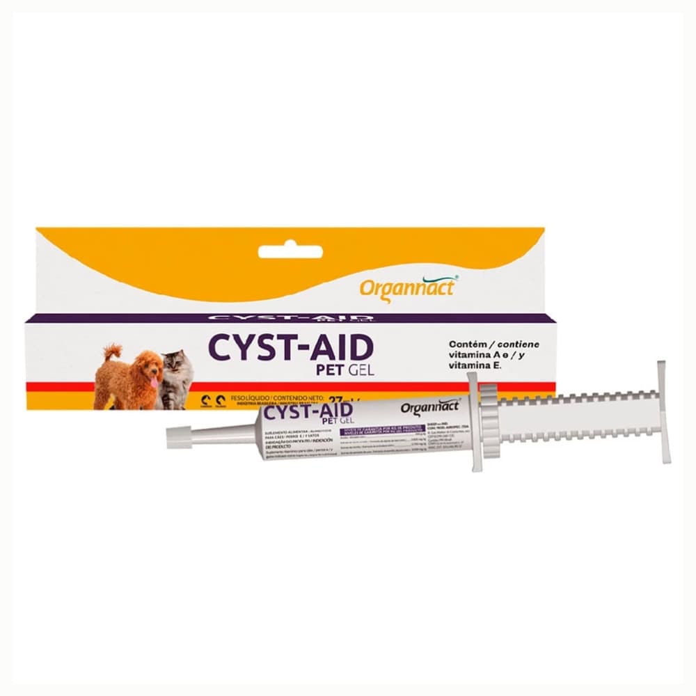 Cyst Aid Pet Gel Organnact Suplemento Renal Para Cães Gatos 27ml