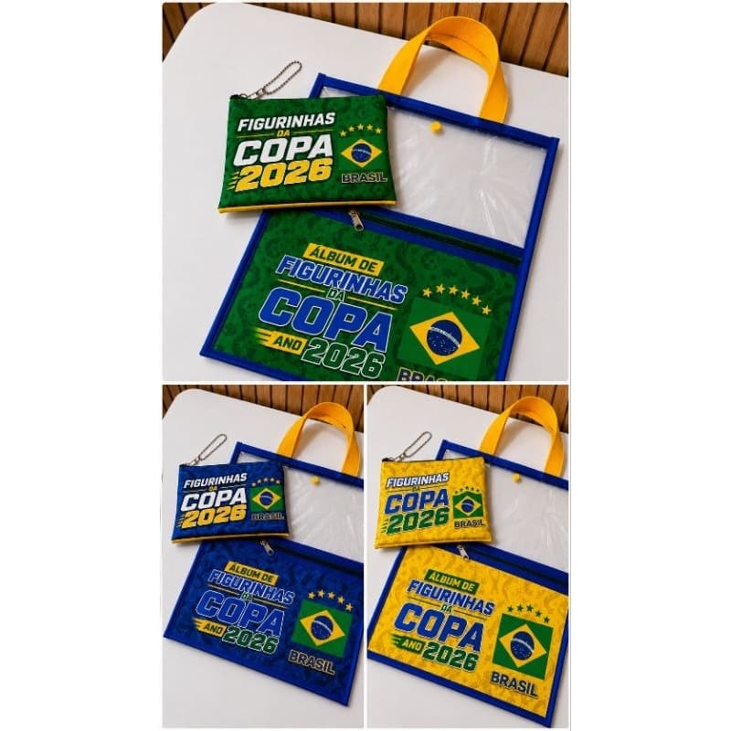 KIT PORTA ÁLBUM + NÉCESSAIRE COPA 2026