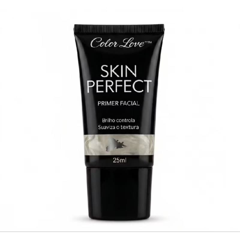 Primer Facial Skin Perfect Color Love 25ml Controla Oleosidade Suaviza Poros e Fixa Maquiagem