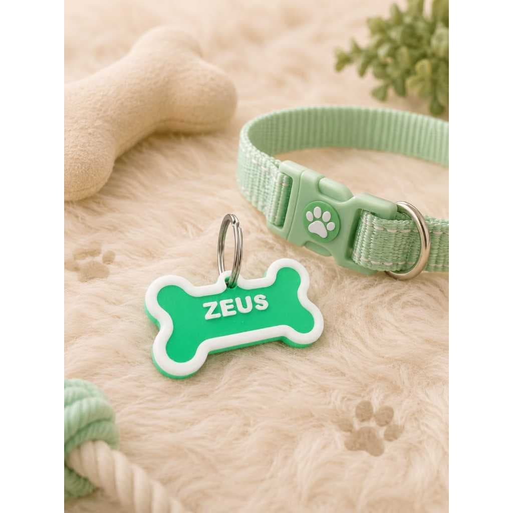 Plaquinha de Identificação Pet personalizada com nome e Telefone Cachorro e Gato