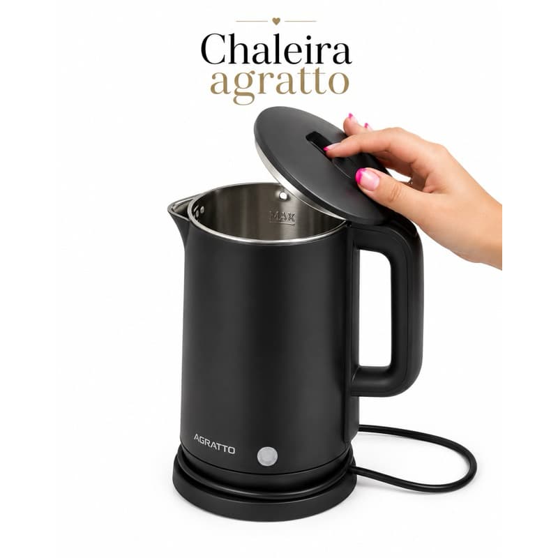 Chaleira Elétrica Agratto 1,8 Litros 220V