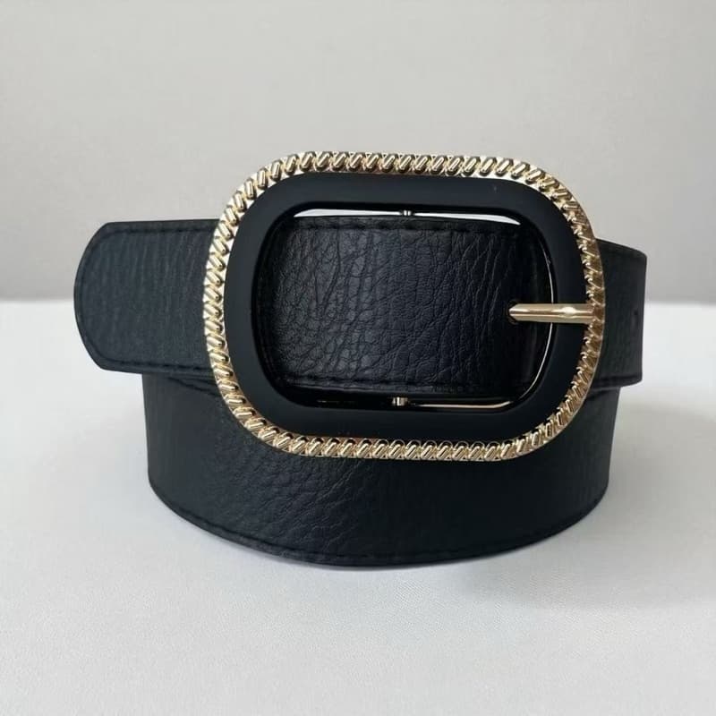 Cinto feminino fivela de cinto de metal Cinto Feminino De Couro Com Fivela Redonda
