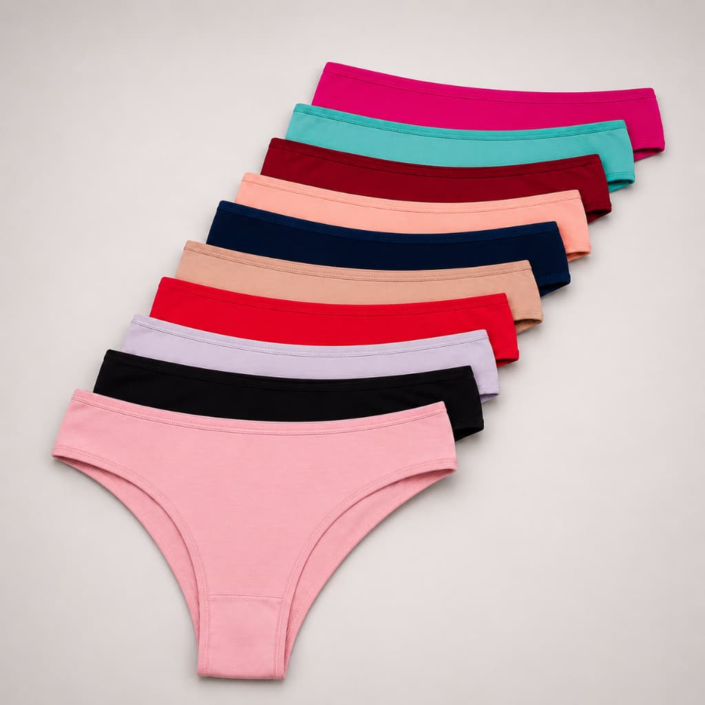 Promoção Kit Econômico com 10 Calcinhas Tanga – Conforto e Estilo no Dia a Dia – Bellaroza