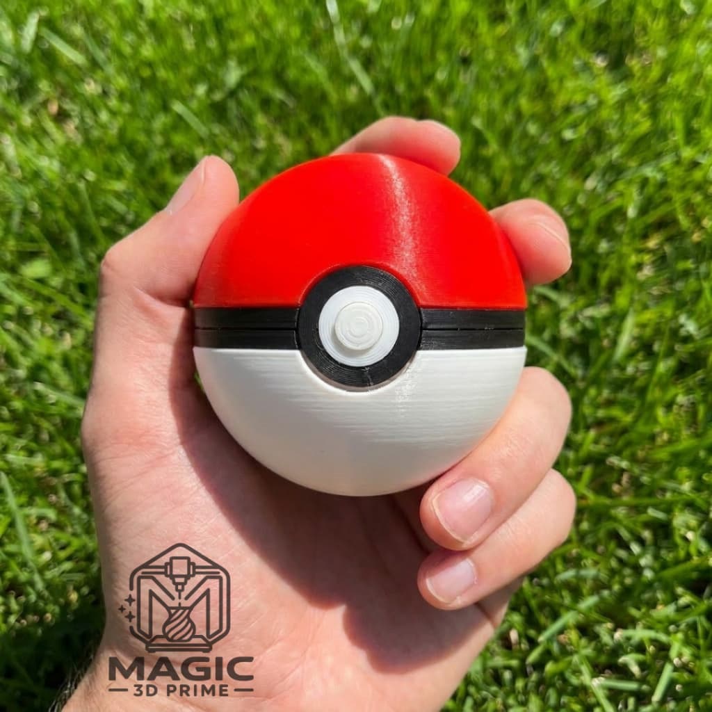 Pokebola Abre e Fecha Magnético - Pokemon Pokeball Super Premium