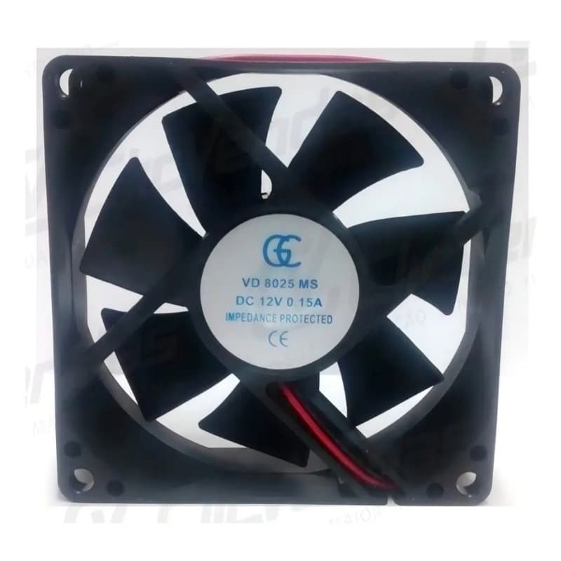 Ventoinha GC Micro Cooler Fan 80x80x25mm 12V 0.15A para Gabinete PC