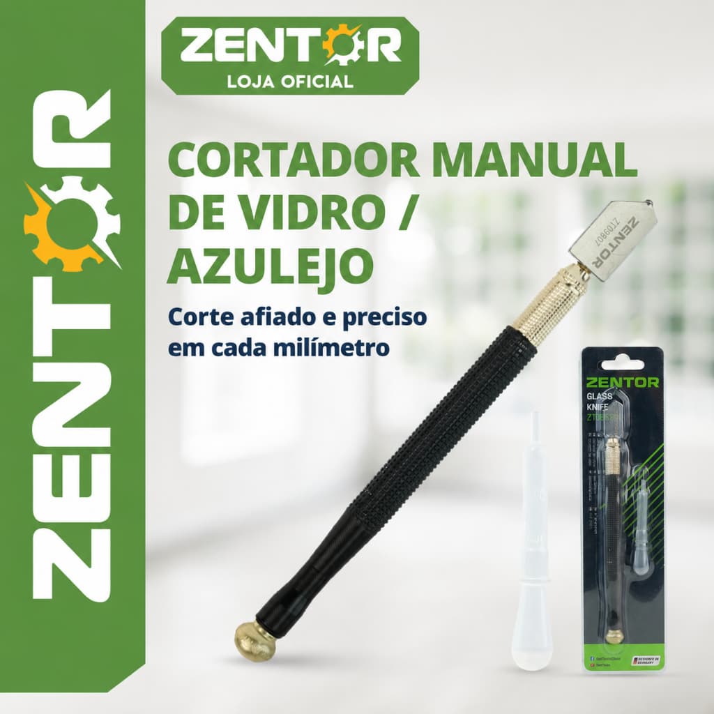 Riscador Cortador de Azulejo e Vidros Robusto Profissional DELI ZENTOR