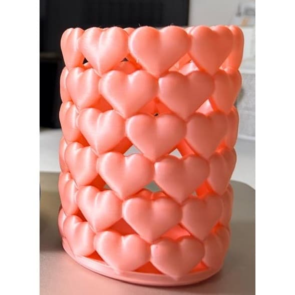 PORTA PINCEL ORGANIZADOR DE PINCEL MAQUIAGEM DE CORAÇÃO 3D