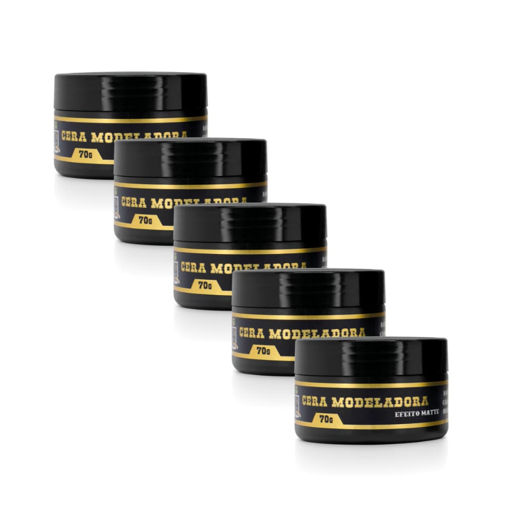Kit Still Life Pomada Cera Modeladora Fixação Forte Efeito Matte 70g 5 Unidades