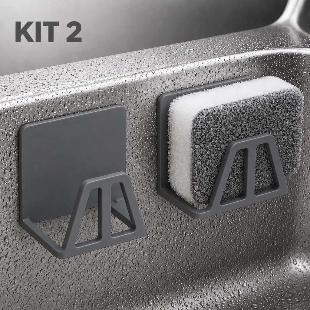 Kit 2 Porta Esponja De Pia Suporte Para Bucha Organizador Cozinha