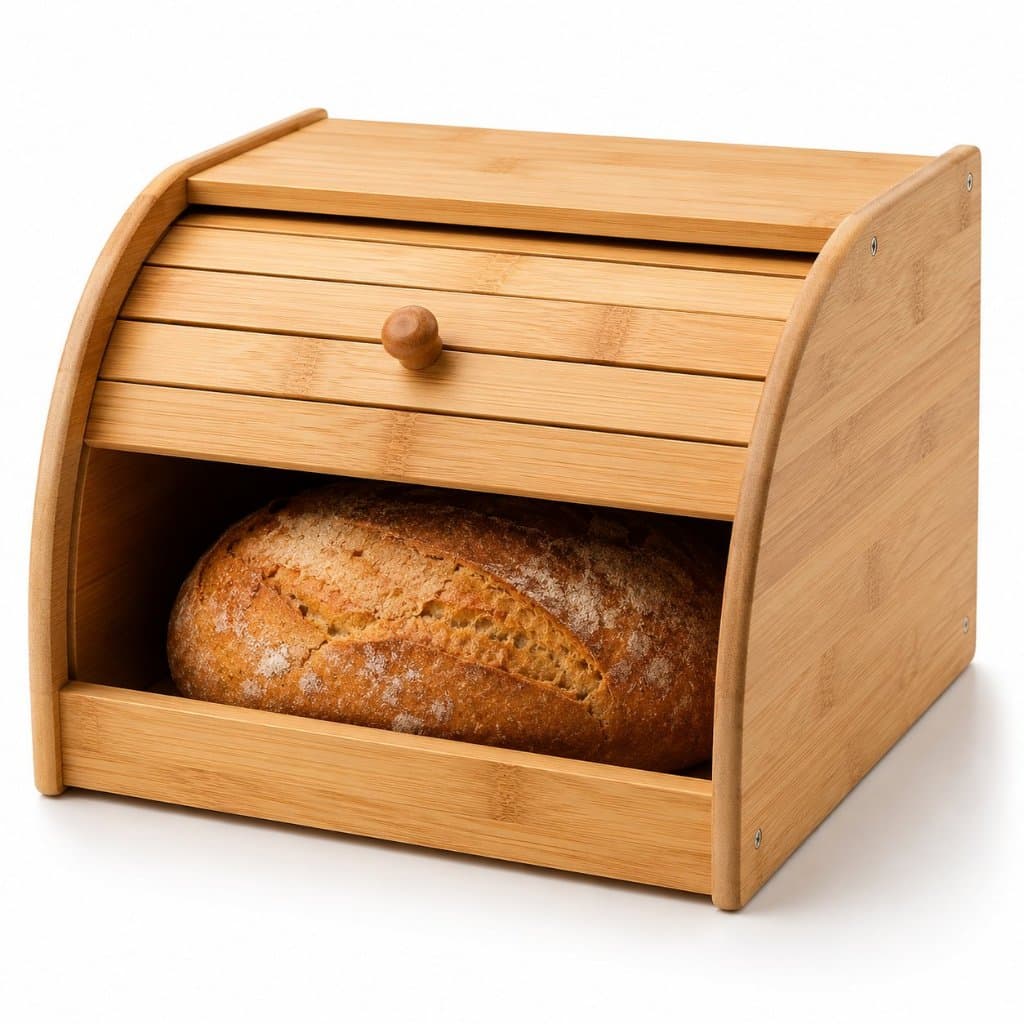 Porta Pao Bambu Porta Pão Porta Pão Francês Porta Pão De Forma Porta Pão Co Tampa Cesto De Pão Bambu