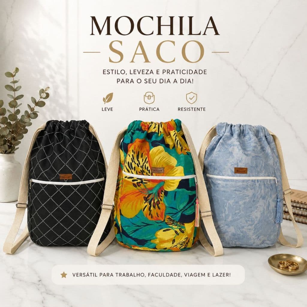 Bolsa Mochila Para Viagem Passeios Trabalho Design Moderno Feminino