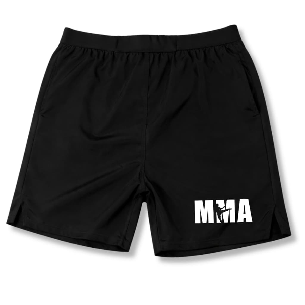 Bermuda Tactel com Elastano MMA Short Masculino Treino Academia Esportes Muaythai Boxe MMA
