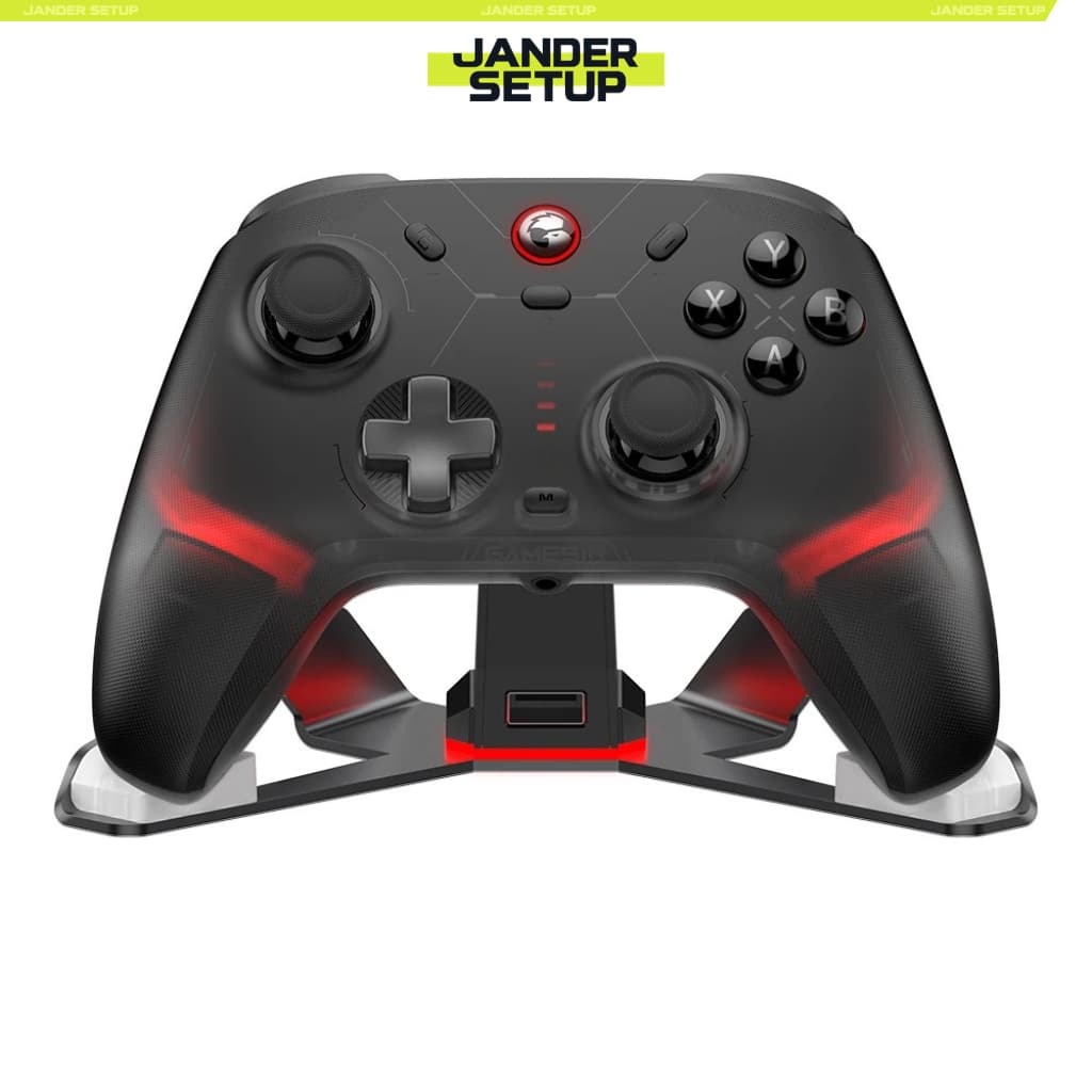 Controle Gamesir Cyclone 2 C/base, Hall Effect TMR, Tri-Mode, 1000Hz, Giroscópio, PC/Switch/Celular
