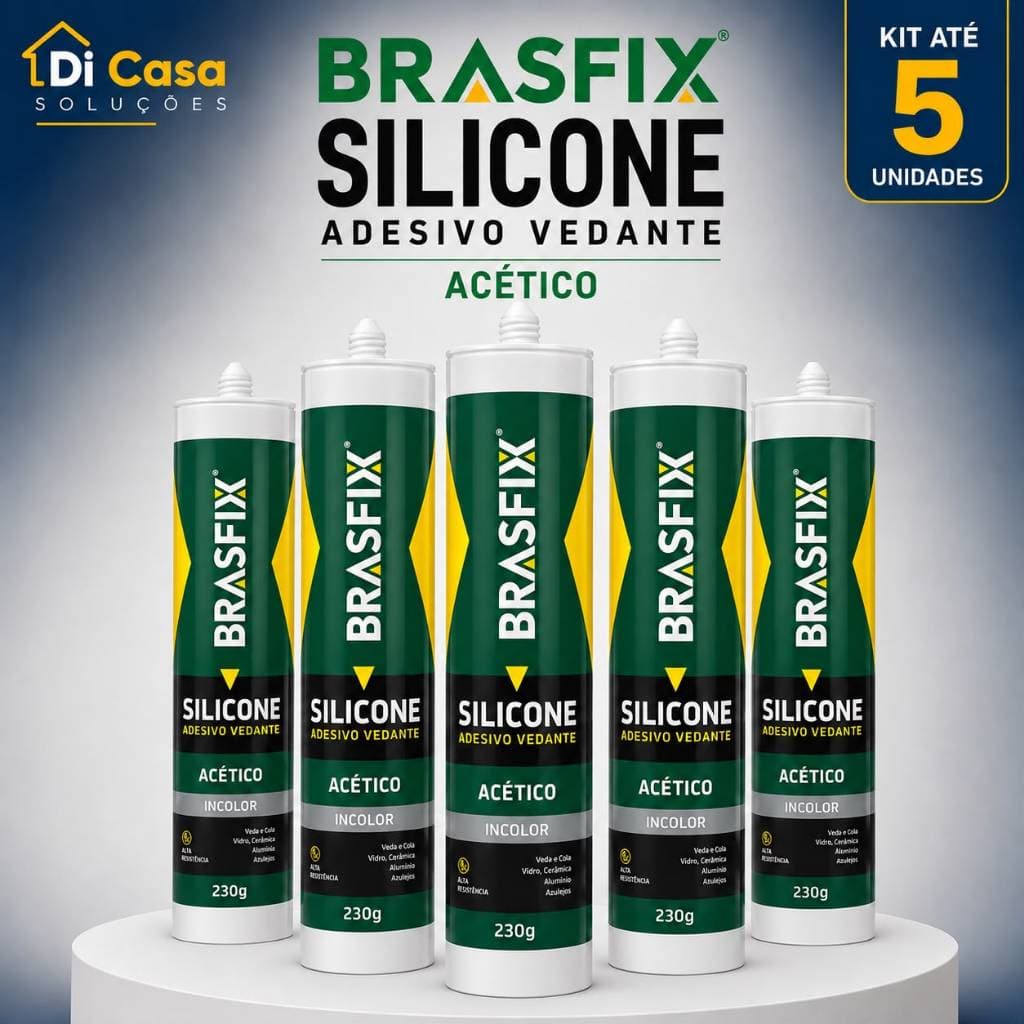 Silicone Acético Incolor 230g Brasfix