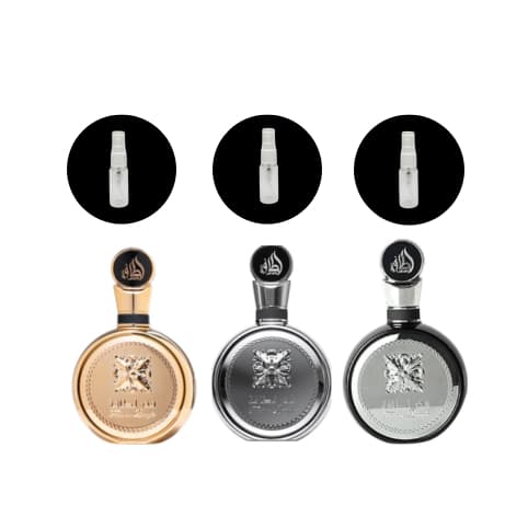 KIT FAKHAR BLACK, FAKHAR GOLD E FAKHAR PLATIN
