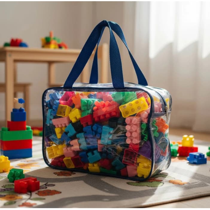 300 Blocos Que Acompanha Bolsa Pratica Blocos Coloridos e Divertidos
