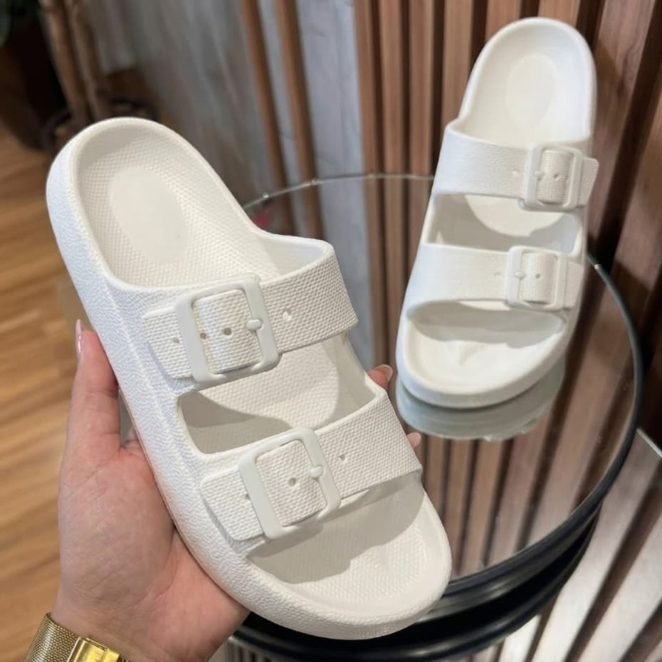 Chinelo Feminino Confortável Nuvem Leve e Macio Premium Birken Fivela - Promoção !