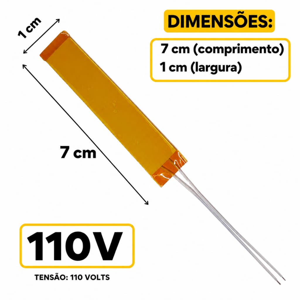 Kit Duas  Resistencias Para Chapinha Compativel Com Lizze 480f 7x1 Cm