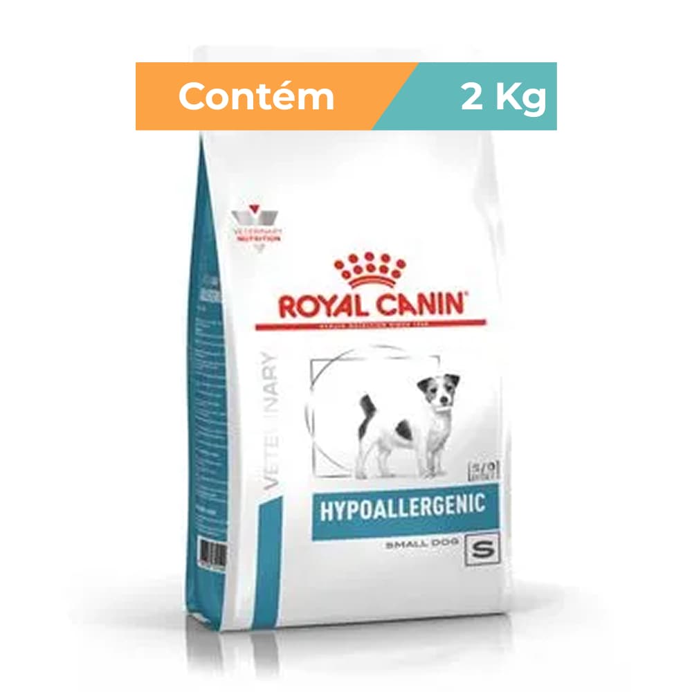 Ração Royal Canin Veterinary Hypoallergenic Small Cães Adultos 2Kg
