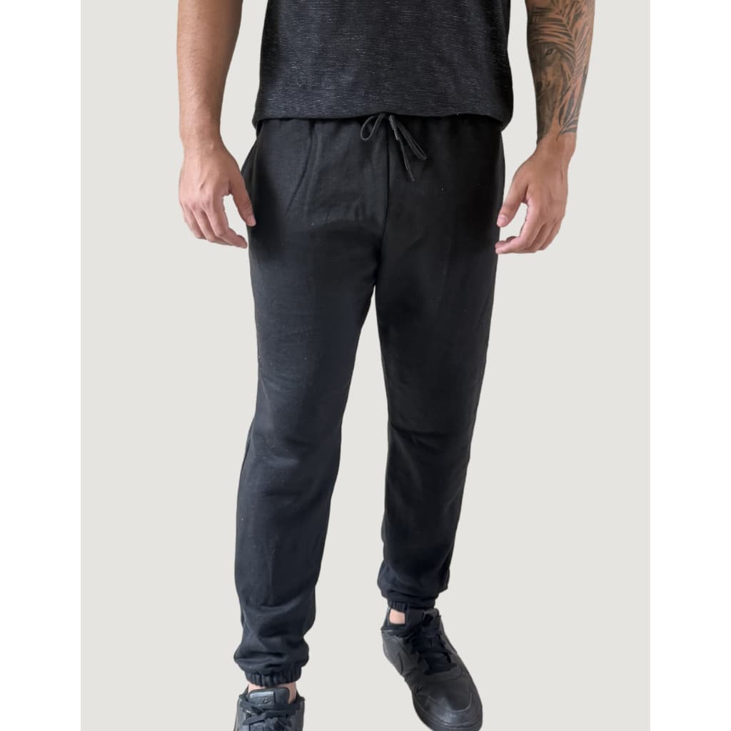 Calça Moletom Masculino Lisa Inverno Frio Treino Academia Fitness Moda Casual Bolso Confortável