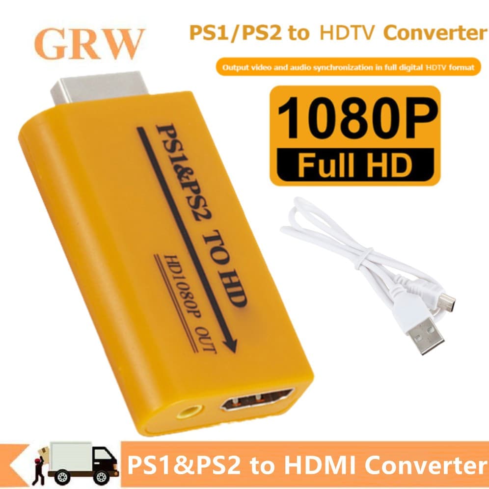 Conversor Hdmi Ps1/ps2 Audio Vídeo Av 1080p