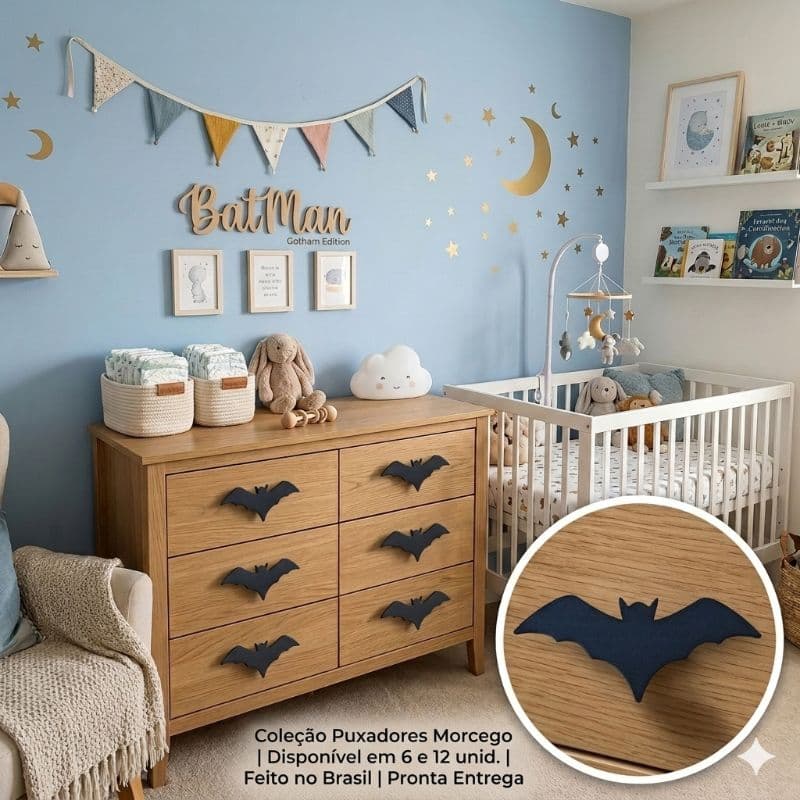 Kit 6 e 12 Puxadores de Móveis Infantil para Cômoda Gaveta Armário Quarto Bebê Renovação Elegante e Fácil Instalação