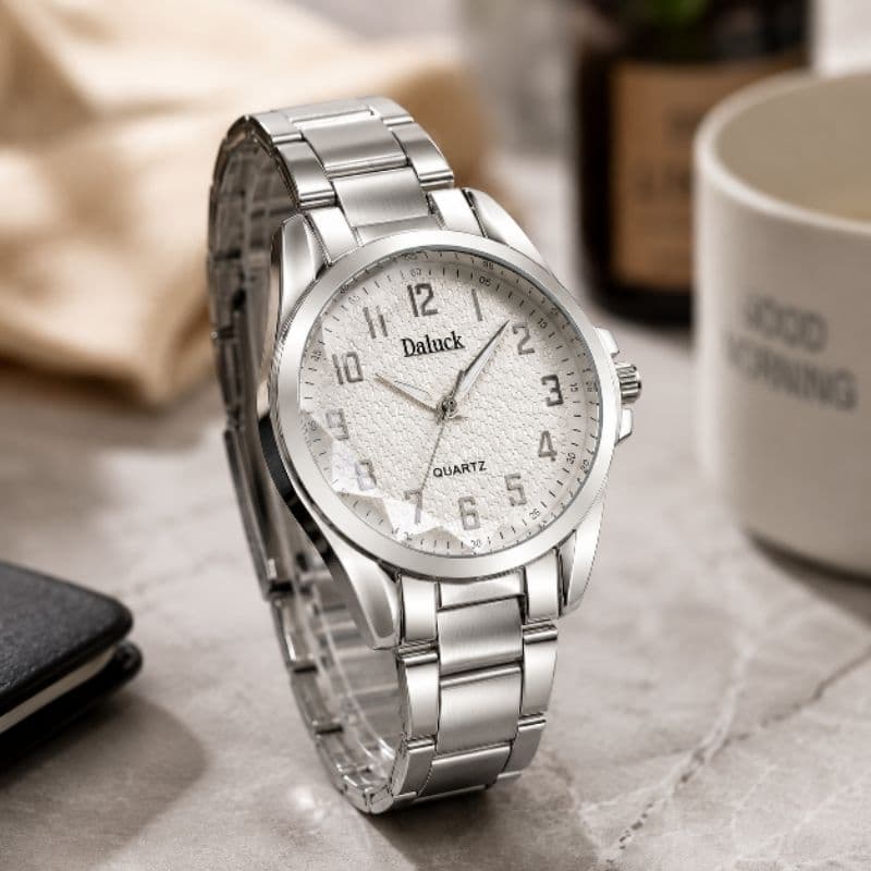 Relógio Feminino Elegante Pulseira de Aço Luxo Minimalista Quartz