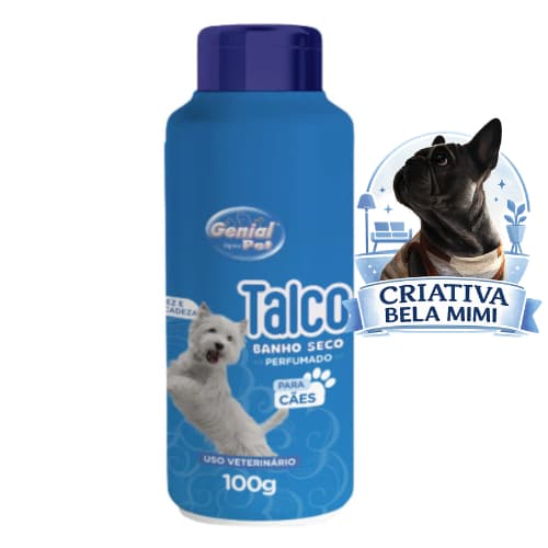 Talco Banho a Seco para Cachorro e Gato Várias Fragrâncias