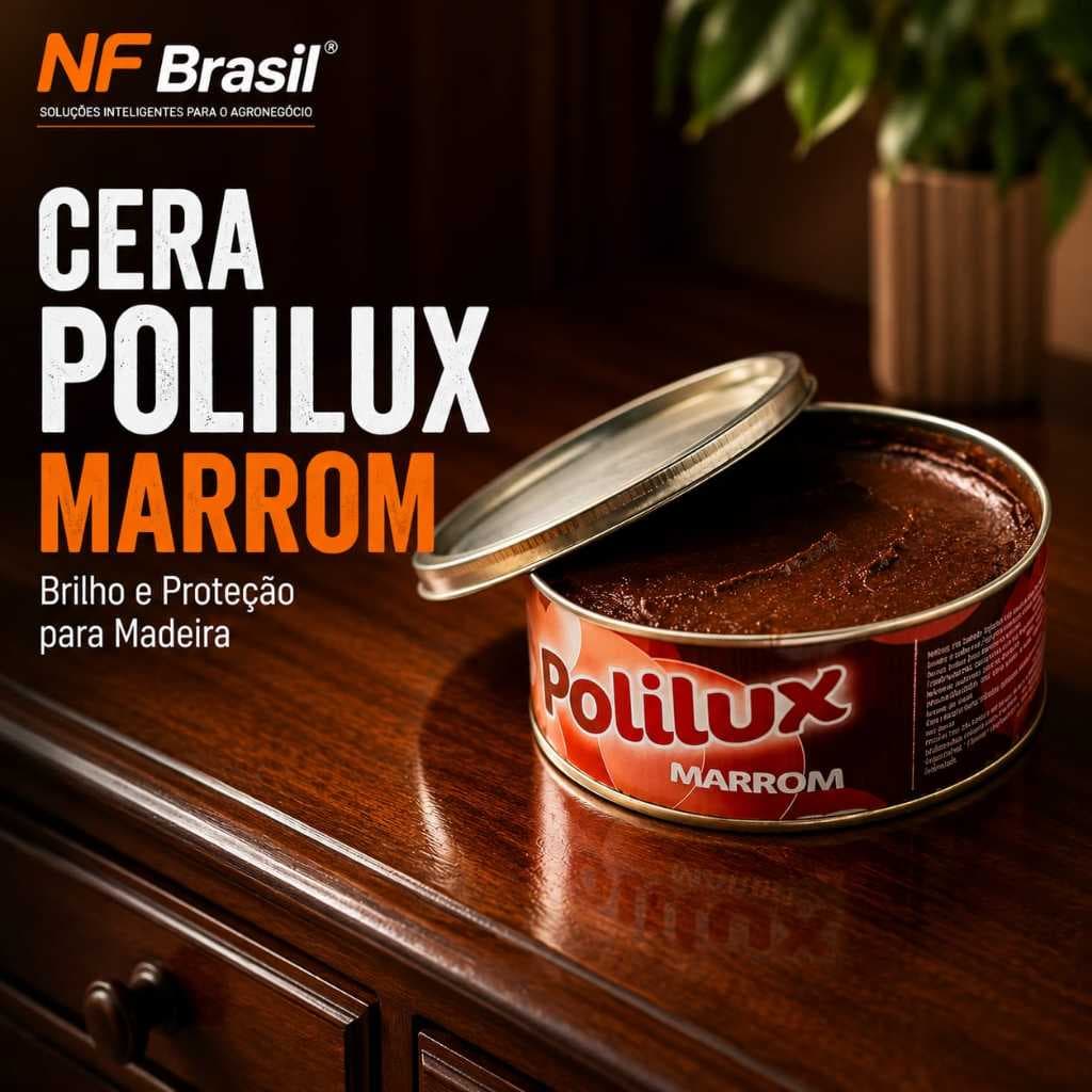 Cera Em Pasta Para Móveis De Madeira Polilux (marrom)