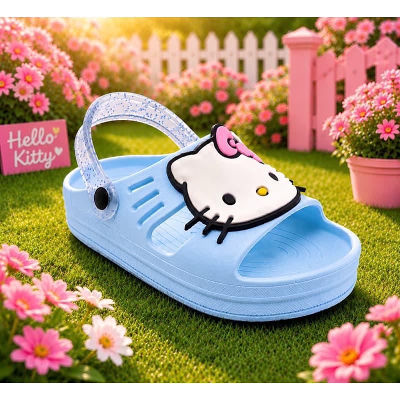Sandália Papete Infantil Gatinha Kitty Macia Leve e Confortável Várias Cores Antiderrapante