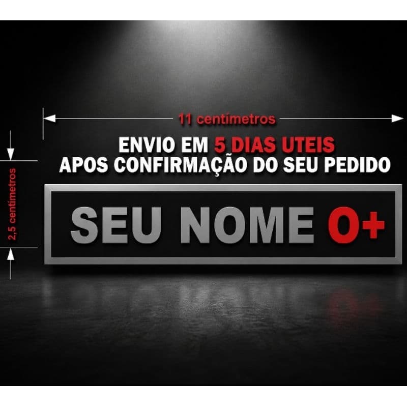 PATCH SUTACHE DE NOME EMBORRACHADO PERSONALIZADO