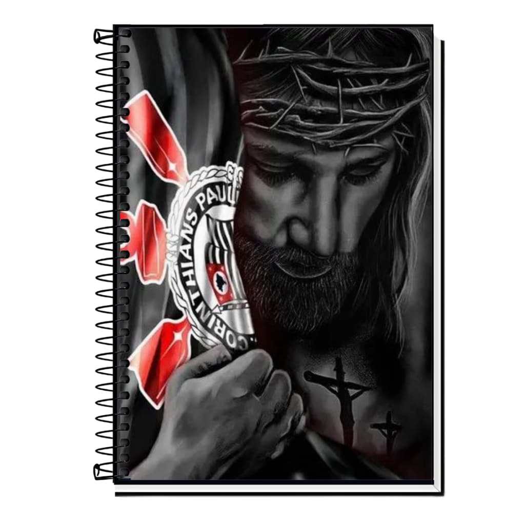 Caderno Personalizado Corinthians 2026| Capa Dura |1 a 20 Matérias |Escola, Organização.